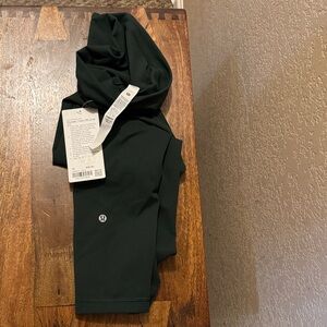 Lululemon Athletica Dark Green Cropped Pants
